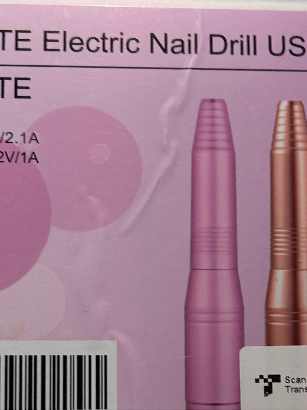 NWOT Cositte Portable Pink Electric Nail Drill